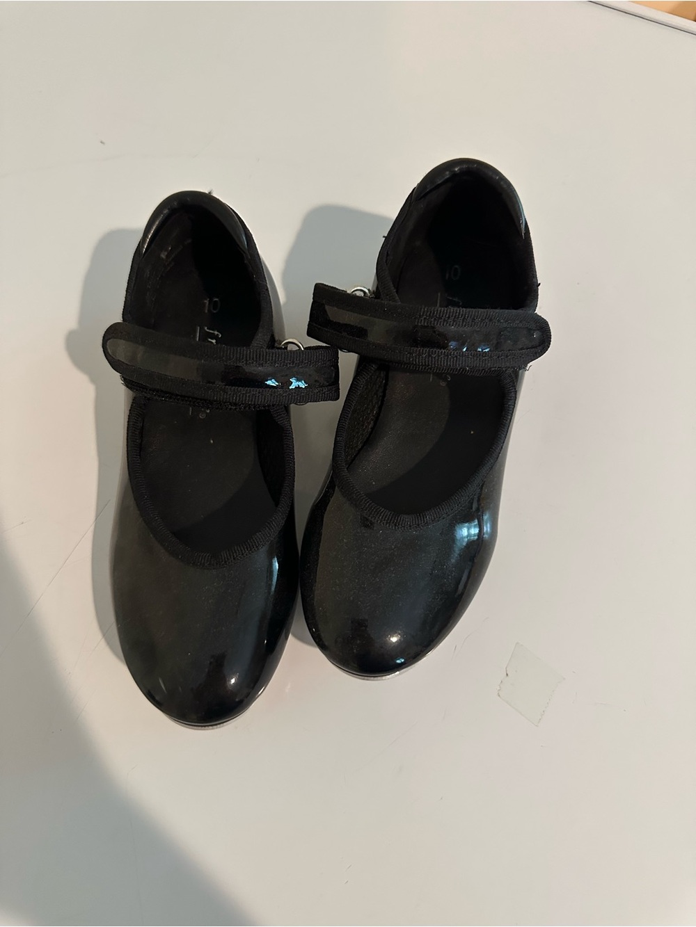 Girls' Black Patent freestyle danskin tap shoes